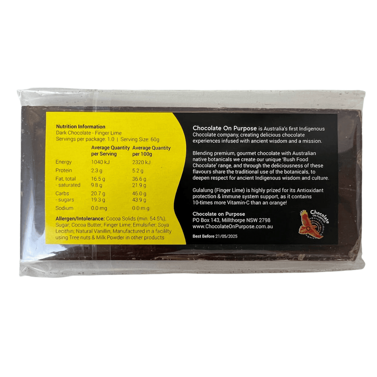 Gift - Chocolate on Purpose Bush range Chocolate bar