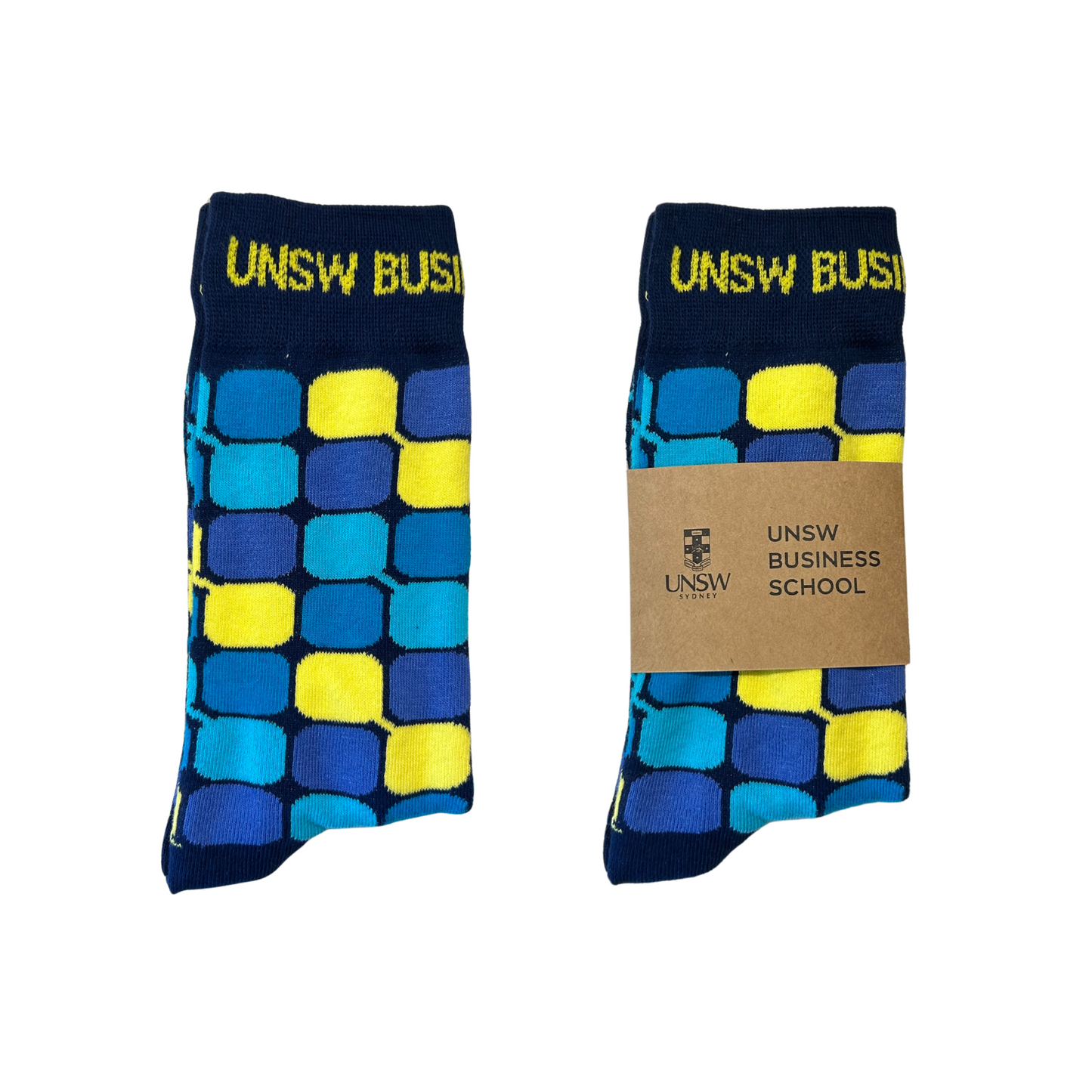 Socks - Blue Squares 2025